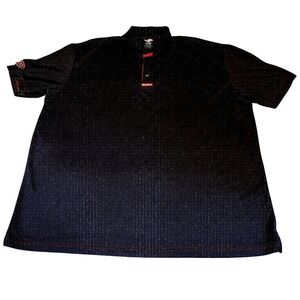 Dairy Queen DQ Employee Uniform Polo Shirt Black Red Mens 2XL Performance P7579